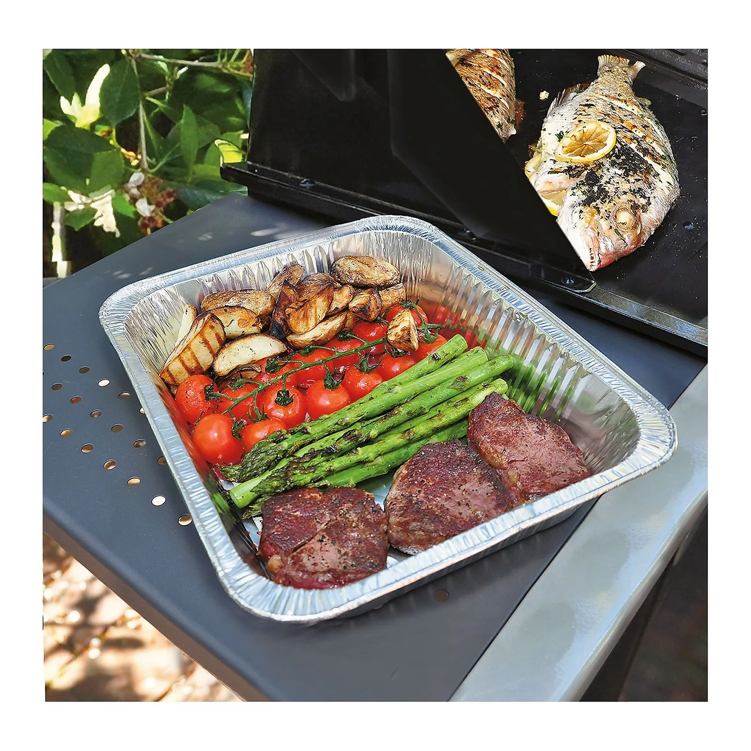 Pack Of 10 BBQ Buddy Aluminium Drip Trays - Large 4 Pack Of 10 BBQ Buddy Aluminium Drip Trays - Large - Image 2