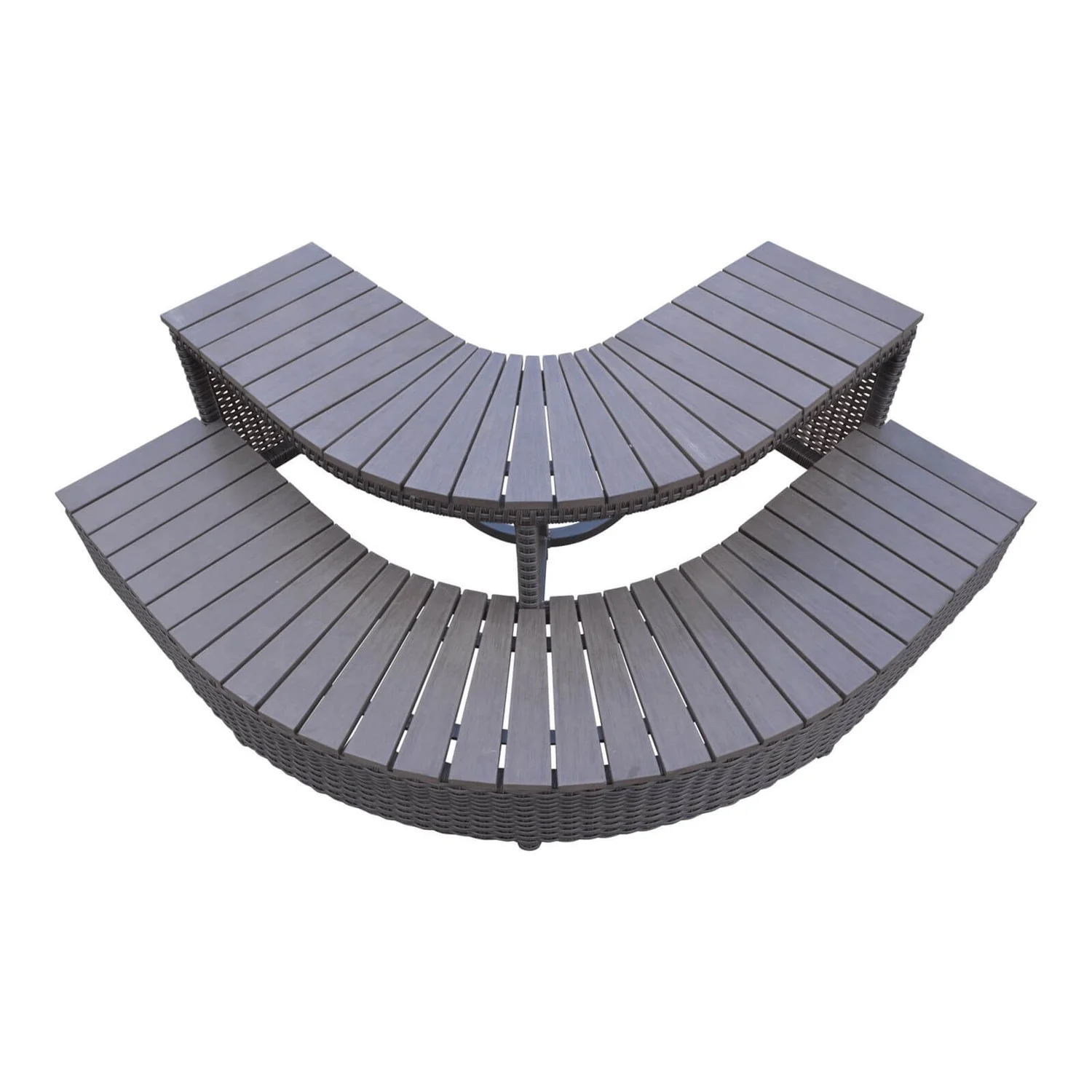 Canadian Spa Rattan Square Corner Spa Steps 3 Canadian Spa Rattan Square Corner Spa Steps