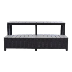 Canadian Spa Rattan Square Spa Step For 79in Hot Tub 12 Canadian Spa Rattan Square Spa Step For 79in Hot Tub -NON Outdoor Shop 12817864 1744833193353033