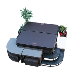 Canadian Spa Rattan Square Spa Step For 86in Hot Tub 15 Canadian Spa Rattan Square Spa Step For 86in Hot Tub -NON Outdoor Shop 12817870 1664833193493070