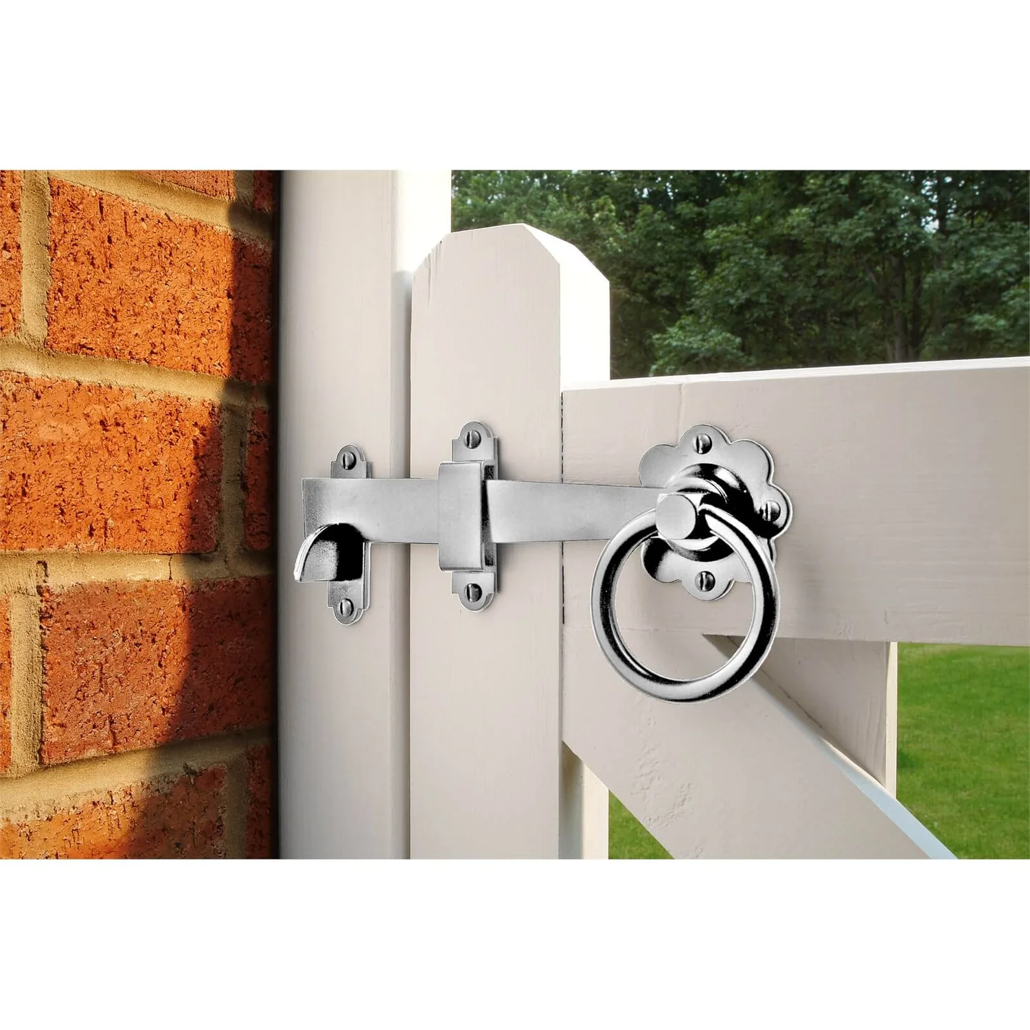 None Ring Gate Latch - 15.2cm, Zinc 4 None Ring Gate Latch - 15.2cm, Zinc - Image 2
