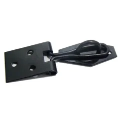 None Wire Hasp & Staple - Black - 102mm