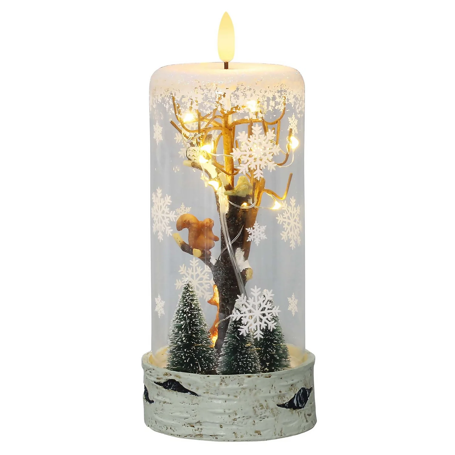 Christmas Woodland Scene Light Up Glass Christmas Decoration (Battery Operated) 6 Christmas Woodland Scene Light Up Glass Christmas Decoration (Battery Operated) - Image 4