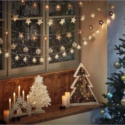 5 LED White Star Christmas Candle Bridge (Battery Operated) 5 5 LED White Star Christmas Candle Bridge (Battery Operated) -NON Outdoor Shop 12838399 1924832985005166