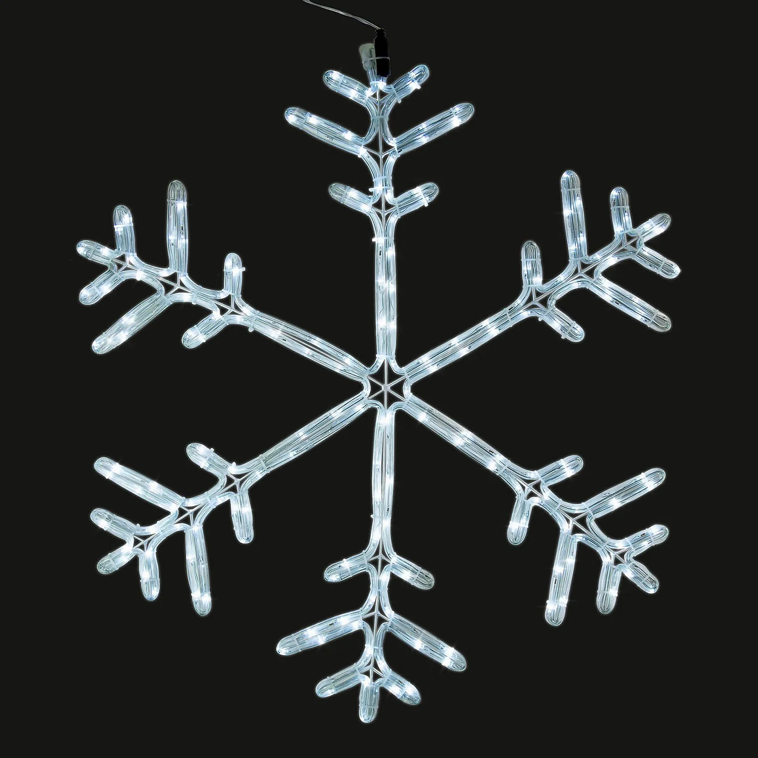 Snowflake Bright White Flashing LED Outdoor Christmas Light Decoration - 80cm 3 Snowflake Bright White Flashing LED Outdoor Christmas Light Decoration - 80cm