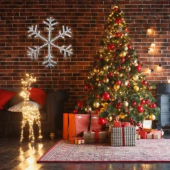 Snowflake Bright White Flashing LED Outdoor Christmas Light Decoration - 80cm 12 Snowflake Bright White Flashing LED Outdoor Christmas Light Decoration - 80cm -NON Outdoor Shop 12838414 1954987346900706