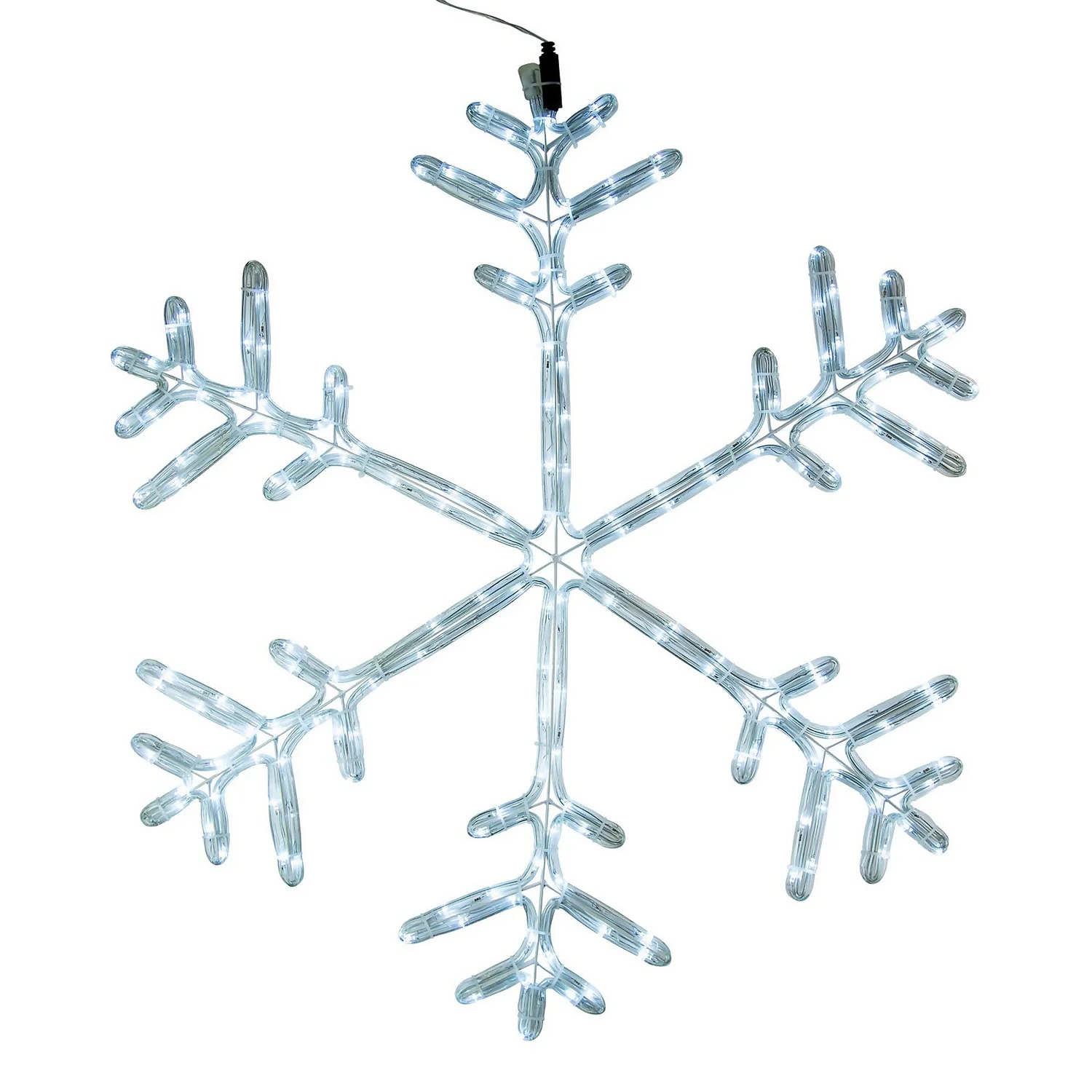 Snowflake Bright White Flashing LED Outdoor Christmas Light Decoration - 80cm 6 Snowflake Bright White Flashing LED Outdoor Christmas Light Decoration - 80cm - Image 4