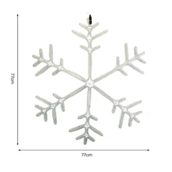 Snowflake Bright White Flashing LED Outdoor Christmas Light Decoration - 80cm 17 Snowflake Bright White Flashing LED Outdoor Christmas Light Decoration - 80cm -NON Outdoor Shop 12838414 7204987347027033