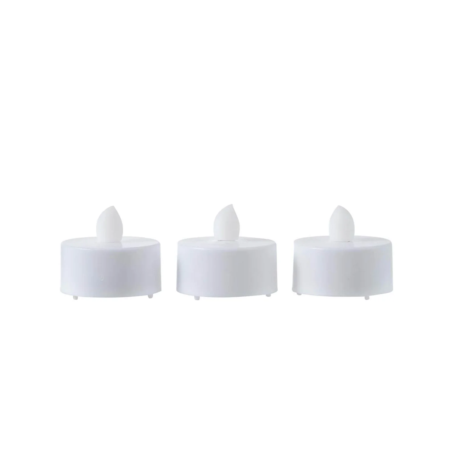 White LED Christmas Tea Lights - 6 Pack (Battery Operated) 3 White LED Christmas Tea Lights - 6 Pack (Battery Operated)