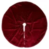 Red Velvet With Diamante Trim Christmas Tree Skirt -NON Outdoor Shop 12838555 1084831956029892