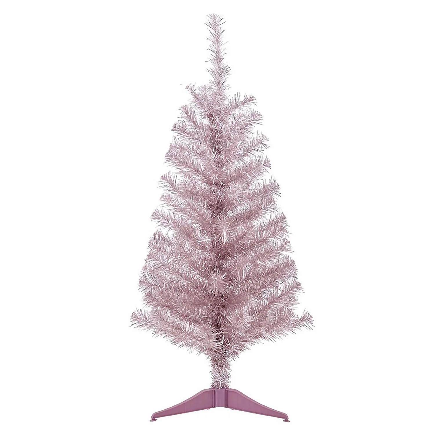 3ft Tinsel Light Pink Christmas Tree 3 3ft Tinsel Light Pink Christmas Tree