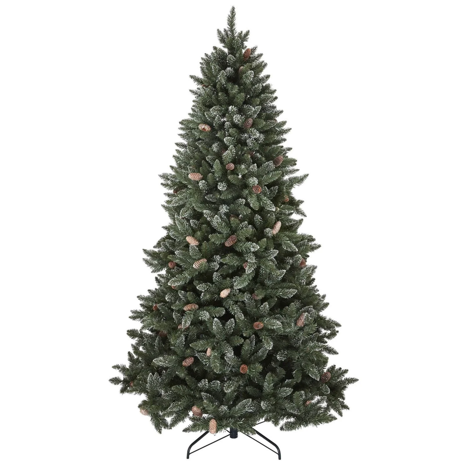 7.5ft Glitter Tipped Pre-lit Premium Christmas Tree 5 7.5ft Glitter Tipped Pre-lit Premium Christmas Tree - Image 3