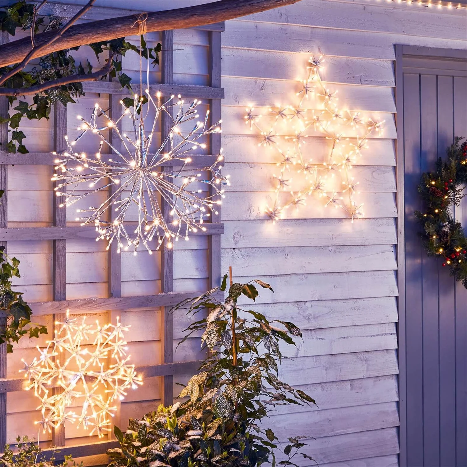 Silver North Star LED Christmas Light Decoration - Small 5 Silver North Star LED Christmas Light Decoration - Small - Image 3