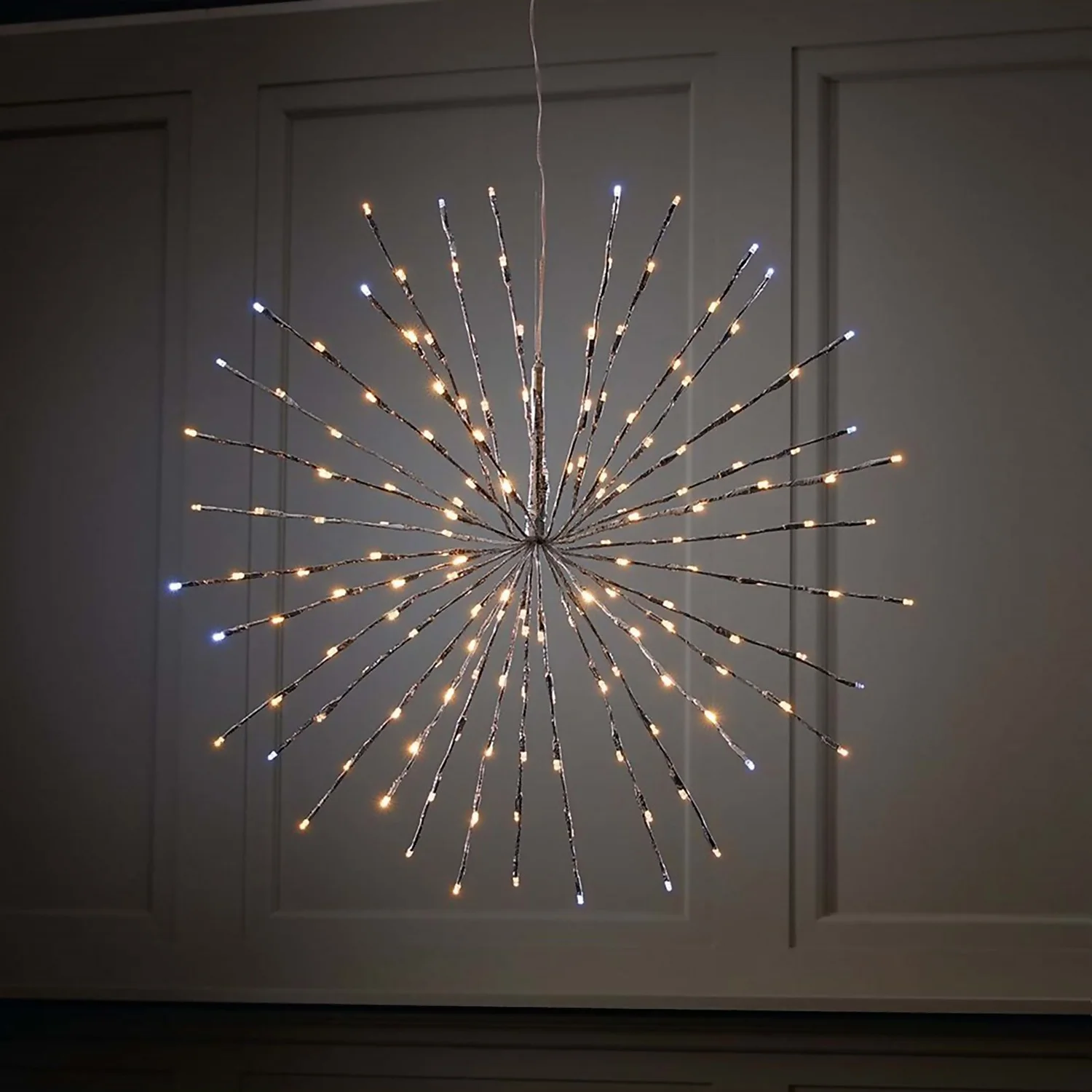 Silver North Star LED Christmas Light Decoration - Large 4 Silver North Star LED Christmas Light Decoration - Large - Image 2