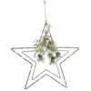 Pre-lit Mistletoe Wire Star Christmas Decoration (Battery Operated) -NON Outdoor Shop 12839879 7944831884306240