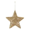 Gold Glitter Wire Star Hanging Christmas Tree Decoration 1 Gold Glitter Wire Star Hanging Christmas Tree Decoration -NON Outdoor Shop 12839896 1314884041006358