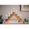 7 LED Natural Wooden Traditional Christmas Candle Bridge (Battery Operated) 2 7 LED Natural Wooden Traditional Christmas Candle Bridge (Battery Operated) -NON Outdoor Shop 12840171 1664831898862459