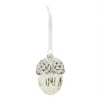 Silver White Acorn Glass Hanging Christmas Tree Decoration 1 Silver White Acorn Glass Hanging Christmas Tree Decoration -NON Outdoor Shop 12840584 7494884163240668