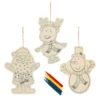Wooden Colour In Christmas Character Tree Decorations - 3 Pack 1 Wooden Colour In Christmas Character Tree Decorations - 3 Pack -NON Outdoor Shop 12840589 1854831953962970