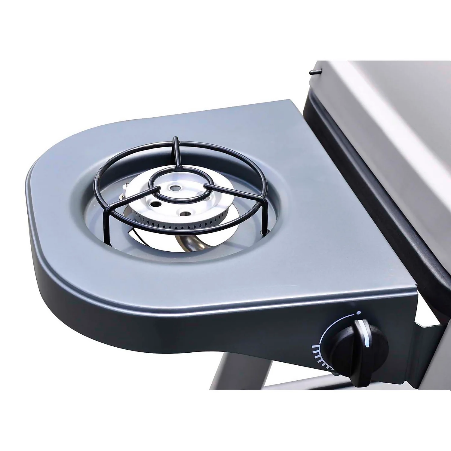 Outback Excel 2 Burner Gas BBQ - Silver & Black 7 Outback Excel 2 Burner Gas BBQ - Silver & Black - Image 5