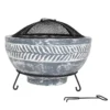 La Hacienda Idris Clay Fire Bowl - Grey 1 La Hacienda Idris Clay Fire Bowl - Grey -NON Outdoor Shop 12881801 9304843389363879