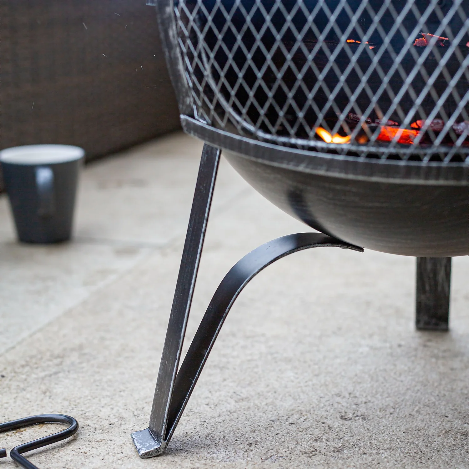 La Hacienda Clifton Steel Chiminea - Pewter 7 La Hacienda Clifton Steel Chiminea - Pewter - Image 5