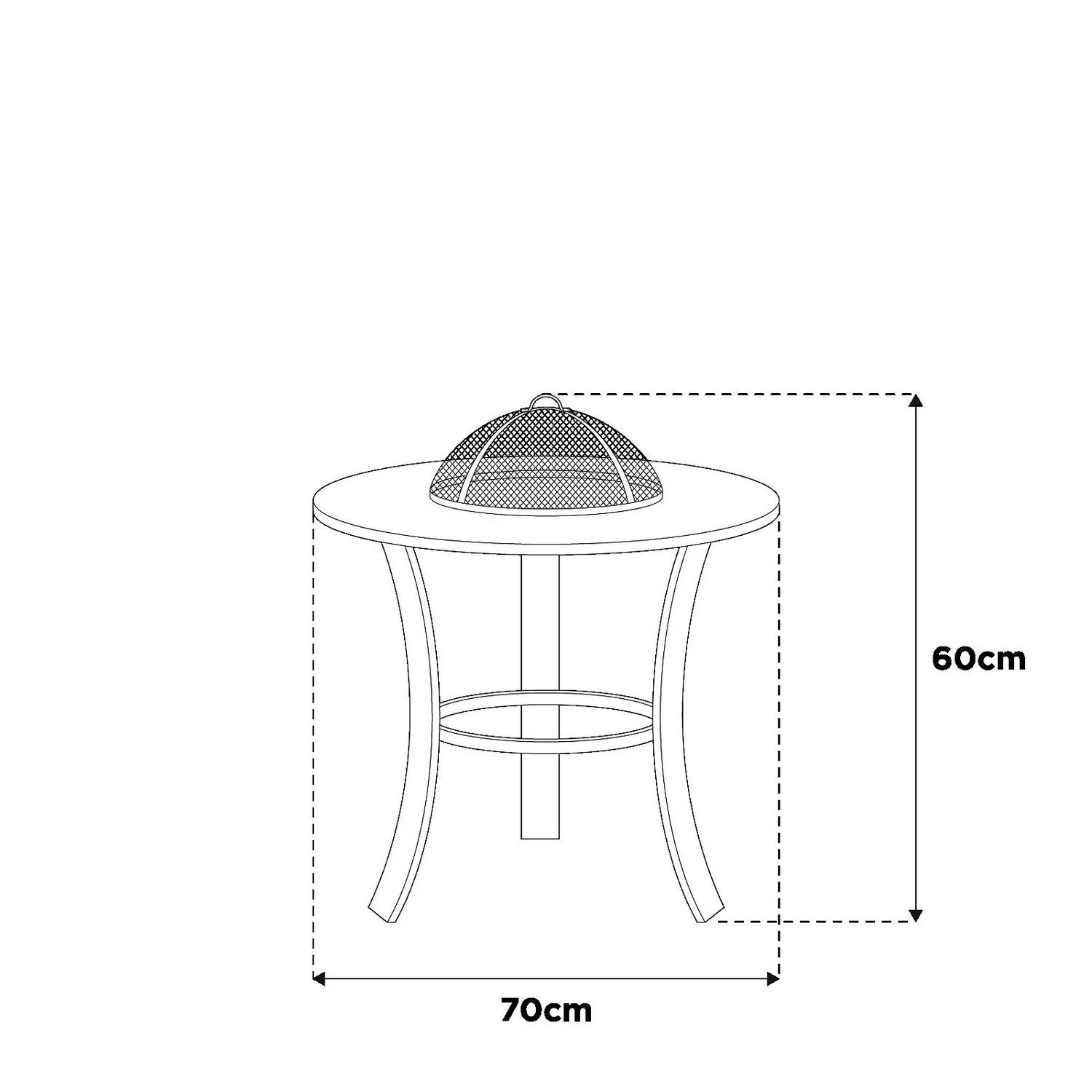 La Hacienda Naxos Fire Pit With Mosaic Surround 5 La Hacienda Naxos Fire Pit With Mosaic Surround - Image 3