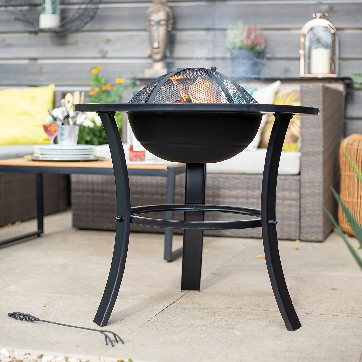 La Hacienda Naxos Fire Pit With Mosaic Surround 7 La Hacienda Naxos Fire Pit With Mosaic Surround - Image 5