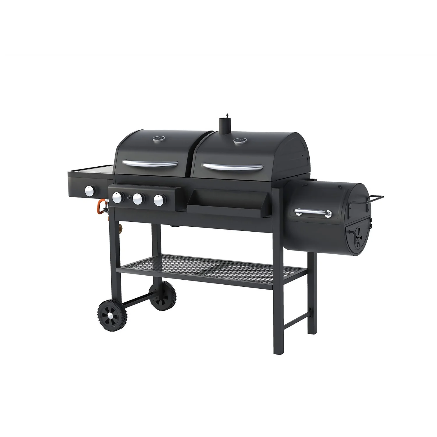 Texas Dual Fuel With Smoker BBQ 3 Texas Dual Fuel With Smoker BBQ