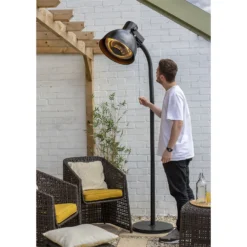 La Hacienda Salvador Black Lamp Style Electric Heater 9 La Hacienda Salvador Black Lamp Style Electric Heater -NON Outdoor Shop 12884874 5664843462258290