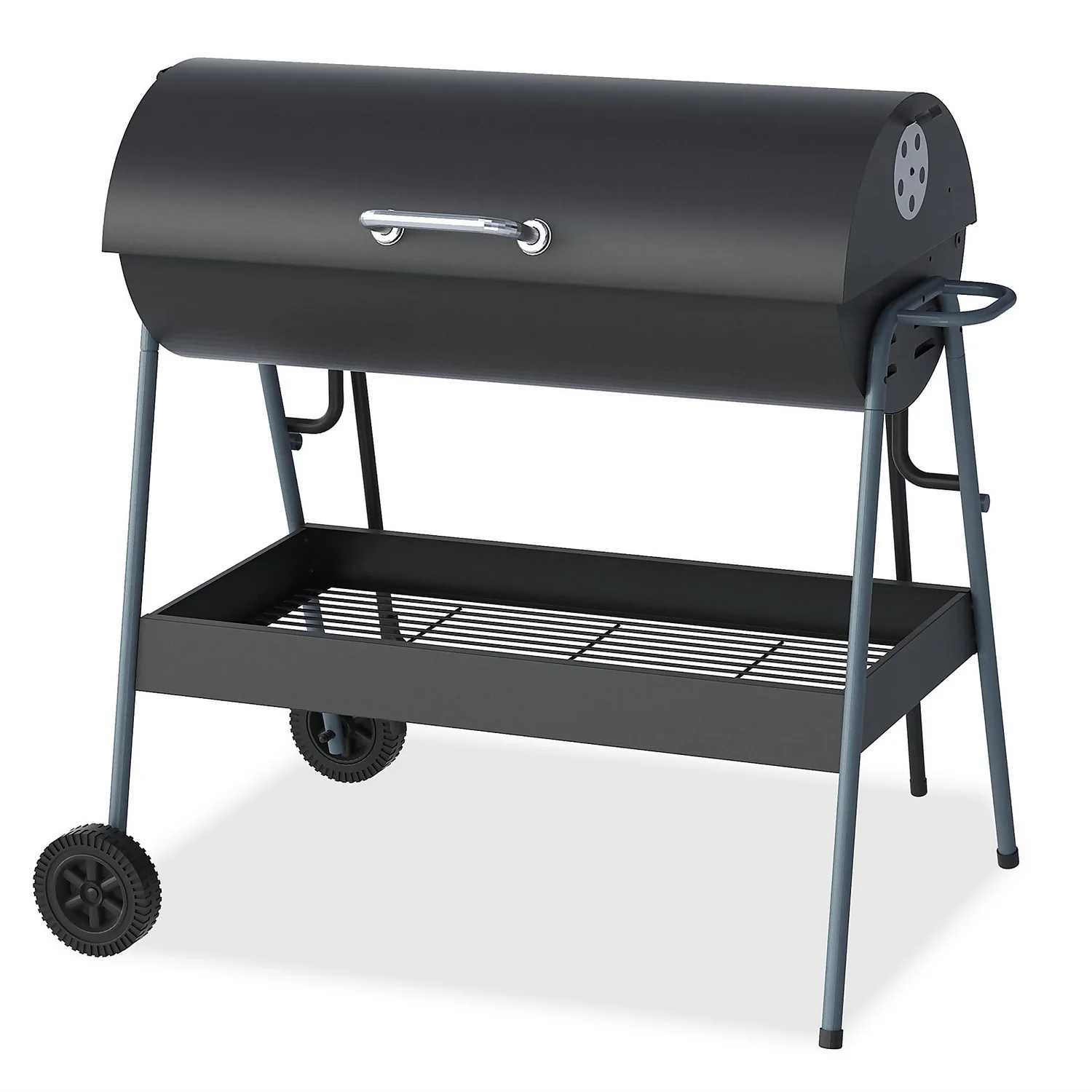 Texas Double Cooking Oil Drum Charcoal BBQ 3 Texas Double Cooking Oil Drum Charcoal BBQ