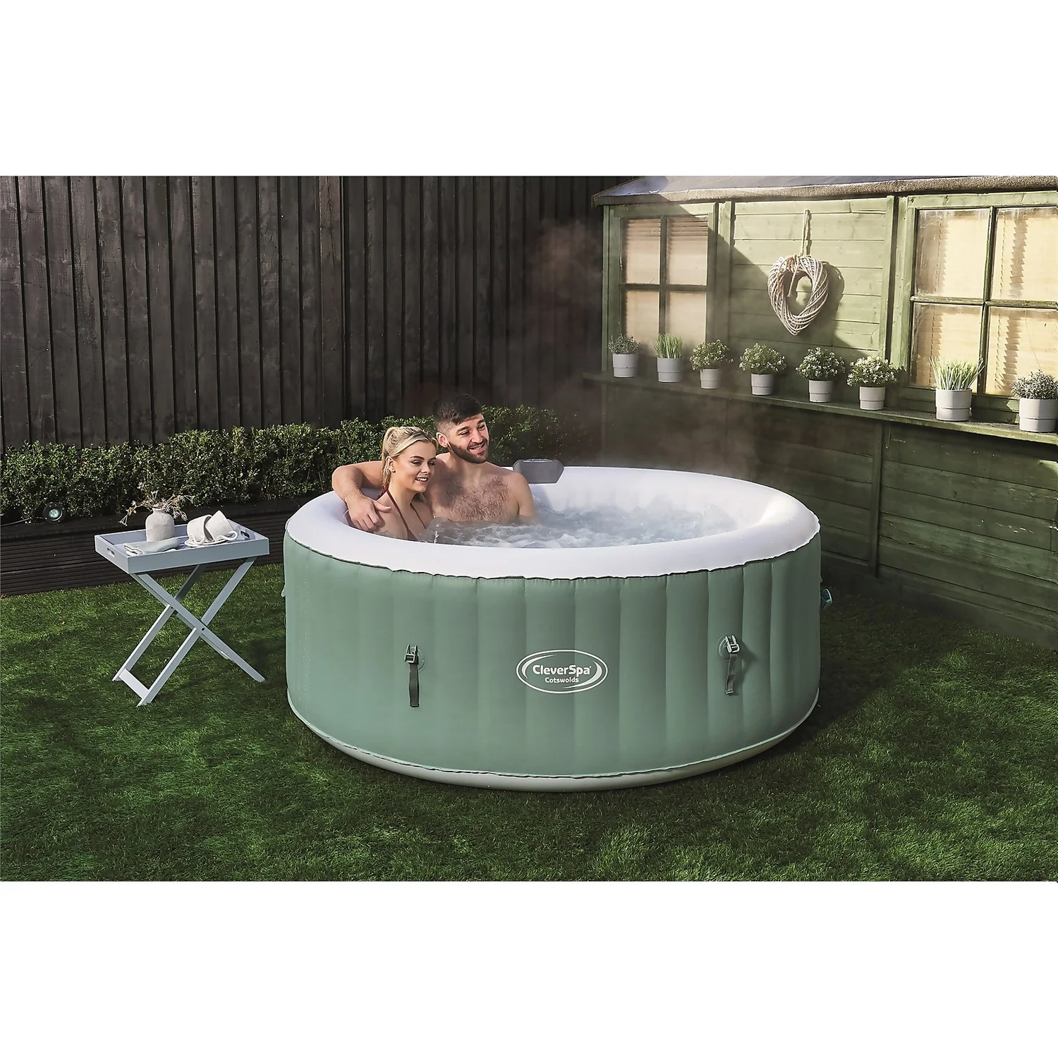 CleverSpa Cotswolds 4 Person Round Hot Tub 4 CleverSpa Cotswolds 4 Person Round Hot Tub - Image 2