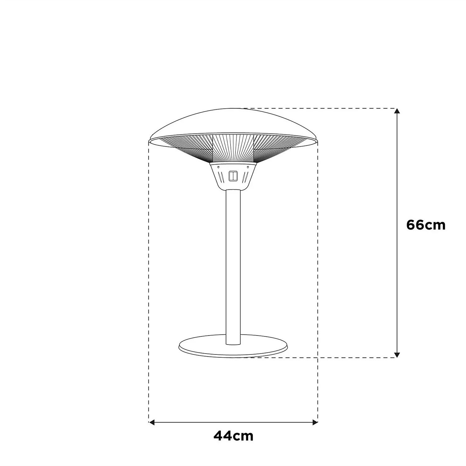 La Hacienda Lume 1500w Table Heater 9 La Hacienda Lume 1500w Table Heater - Image 7