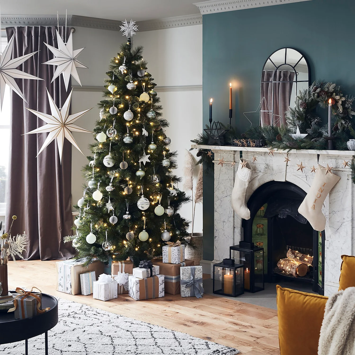 7ft Beauly Pine Pre-lit Artificial Christmas Tree 4 7ft Beauly Pine Pre-lit Artificial Christmas Tree - Image 2