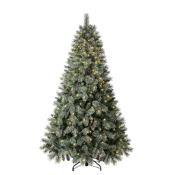 7ft Brecon Pine Pre-lit Premium Christmas Tree