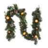 Natural Foliage With Bronze Baubles Christmas Garland - 180cm -NON Outdoor Shop 12916337 1224884261107109