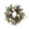 Natural Cone And Gold Bauble Christmas Wreath - 50cm 2 Natural Cone And Gold Bauble Christmas Wreath - 50cm -NON Outdoor Shop 12934059 1304884027776781