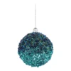 Turquoise Sequin Christmas Tree Bauble 1 Turquoise Sequin Christmas Tree Bauble -NON Outdoor Shop 12934073 2104884041421114