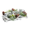 White Berry & Willow Tabletop Christmas 3 Candle Holder - 30cm -NON Outdoor Shop 12941022 1214884028304244