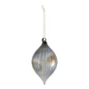 Pewter Iridescent Glass Teardrop Christmas Tree Bauble 1 Pewter Iridescent Glass Teardrop Christmas Tree Bauble -NON Outdoor Shop 12941354 4354899049837005