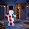 6ft Snowman With Candy Cane Christmas Inflatable 2 6ft Snowman With Candy Cane Christmas Inflatable -NON Outdoor Shop 12945705 1435000869061325