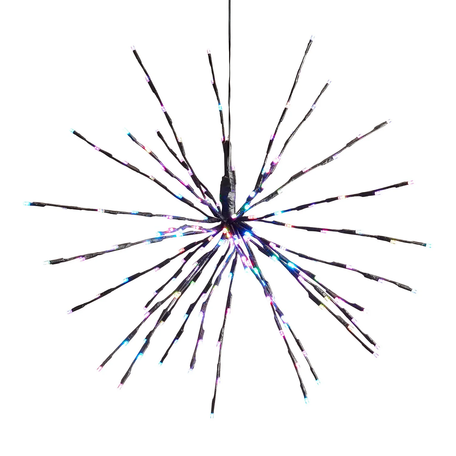 Black North Star LED Outdoor Christmas String Lights - Set Of 4 4 Black North Star LED Outdoor Christmas String Lights - Set Of 4 - Image 2