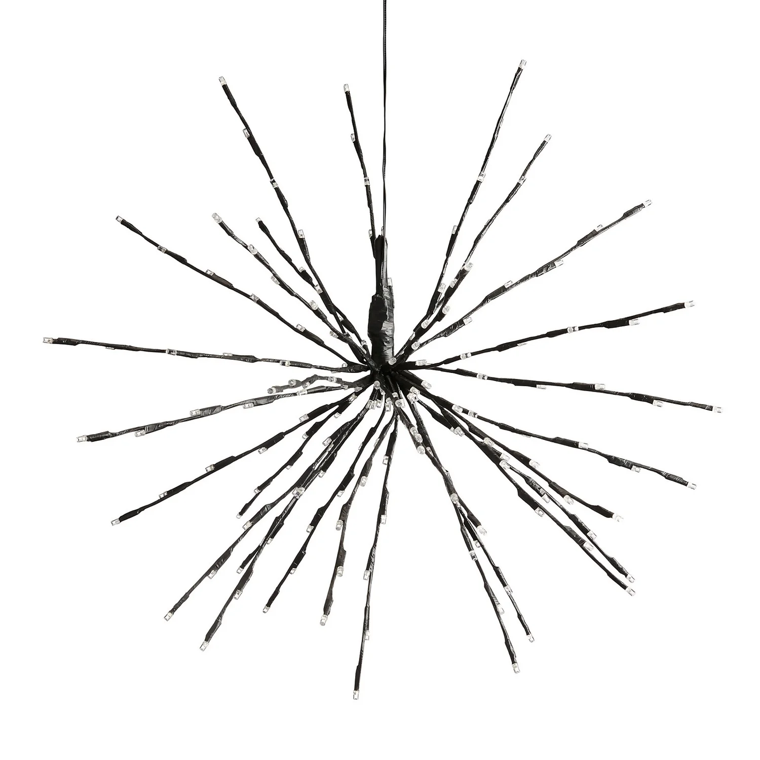 Black North Star LED Outdoor Christmas String Lights - Set Of 4 6 Black North Star LED Outdoor Christmas String Lights - Set Of 4 - Image 4