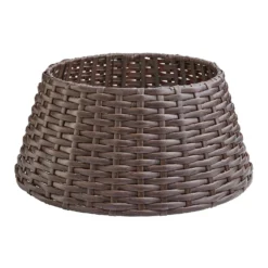 Dark Brown Circular Christmas Tree Skirt - 56cm