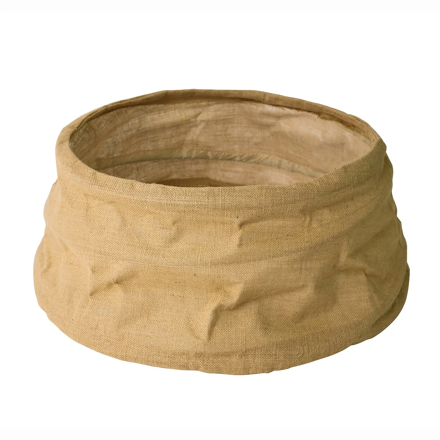 Natural Burlap Pop Up Round Christmas Tree Skirt - 68cm 3 Natural Burlap Pop Up Round Christmas Tree Skirt - 68cm