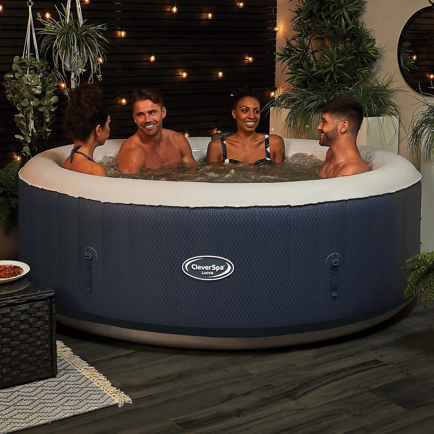 CleverSpa Lucca 6 Person Round Hot Tub 4 CleverSpa Lucca 6 Person Round Hot Tub - Image 2