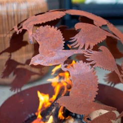 La Hacienda Oxidised Fire Globe - Rust -NON Outdoor Shop 13253014 1174929940607715