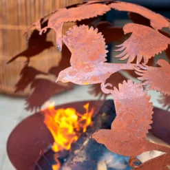 La Hacienda Oxidised Fire Globe - Rust -NON Outdoor Shop 13253014 1264929940754439