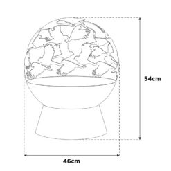 La Hacienda Oxidised Fire Globe - Rust -NON Outdoor Shop 13253014 5474929940548264