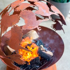 La Hacienda Oxidised Fire Globe - Rust -NON Outdoor Shop 13253014 9864929940644123